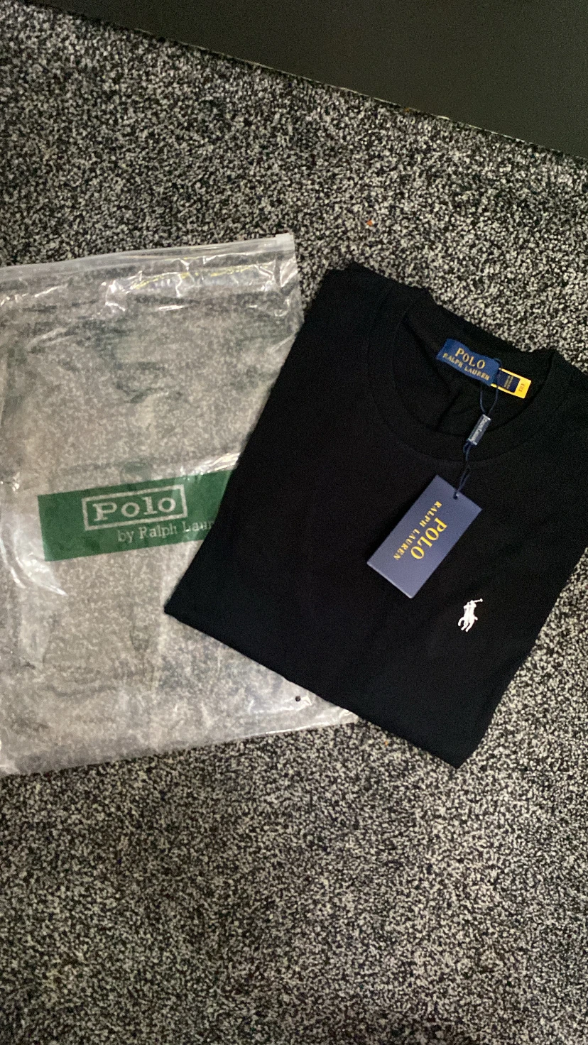 Black RL tee