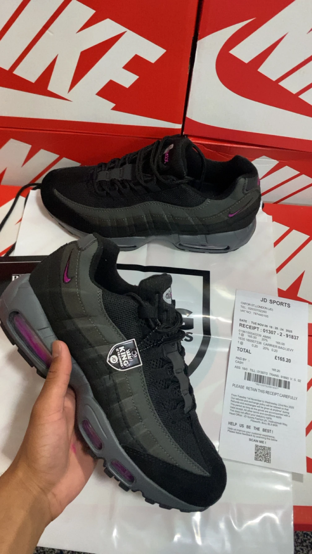 Grey and Grape Purple 95s