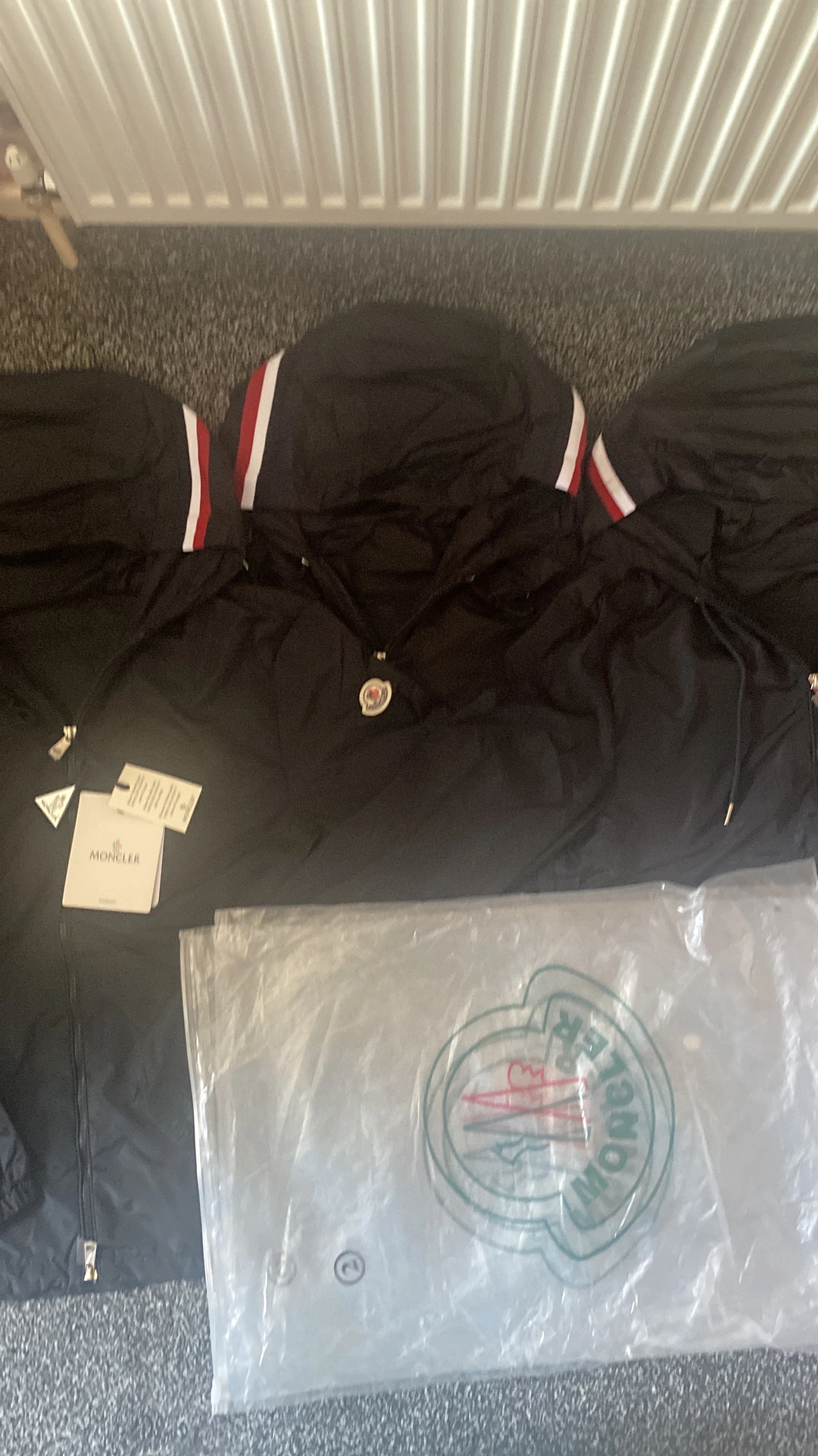Black Moncler Windbreaker