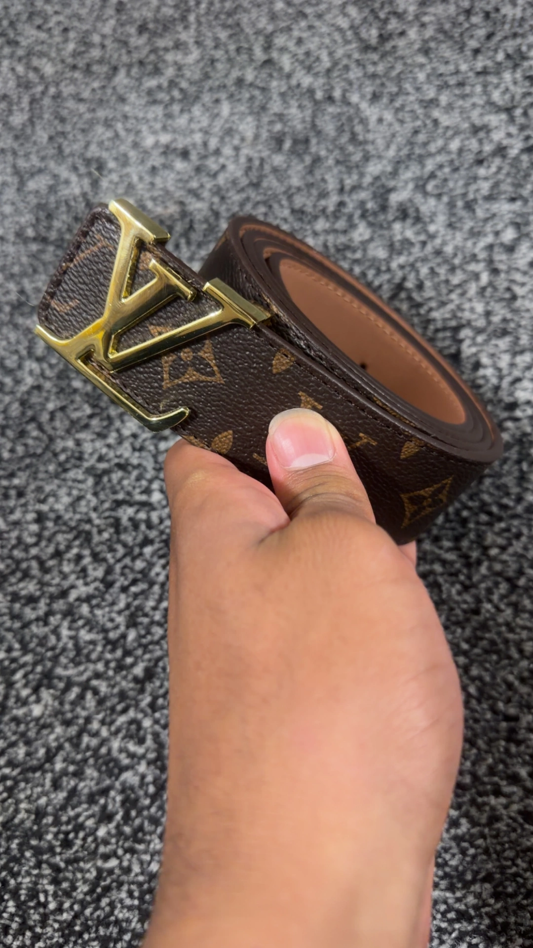 Brown LV Belt